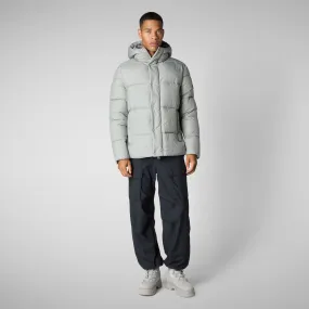 Men's  animal free Puffer jacket Bennet in wolf grey