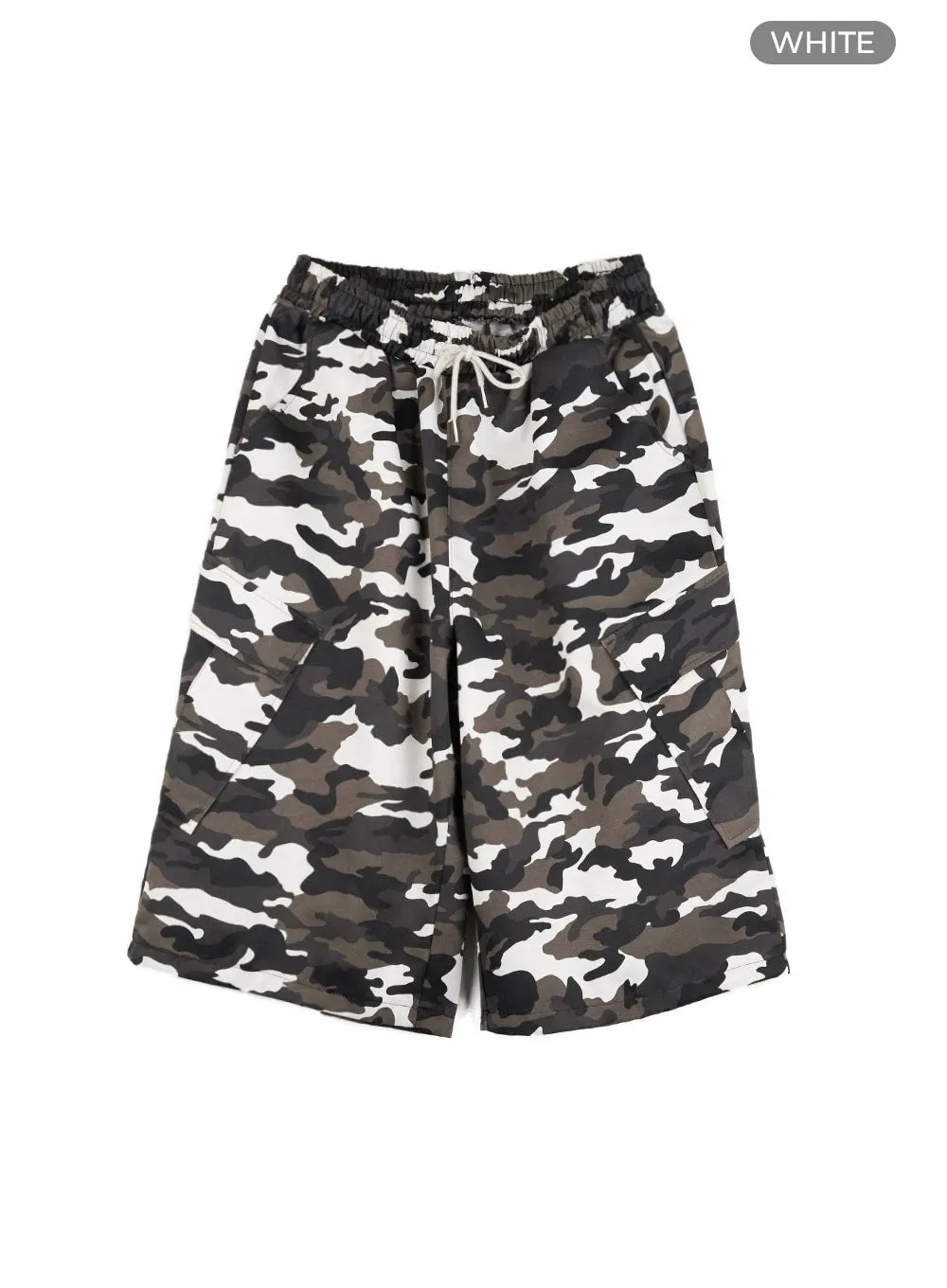 Men's Camo Cargo Bermuda Pants IL418