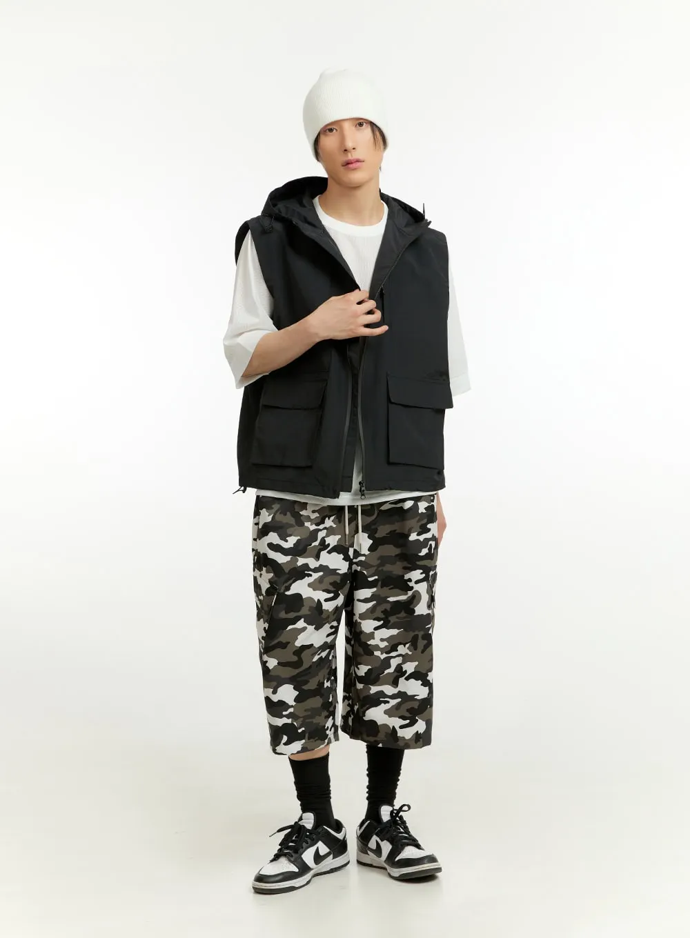 Men's Camo Cargo Bermuda Pants IL418