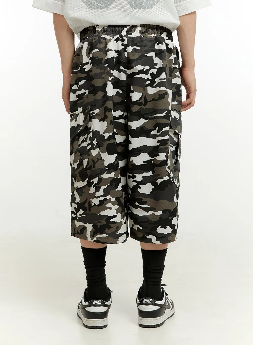 Men's Camo Cargo Bermuda Pants IL418