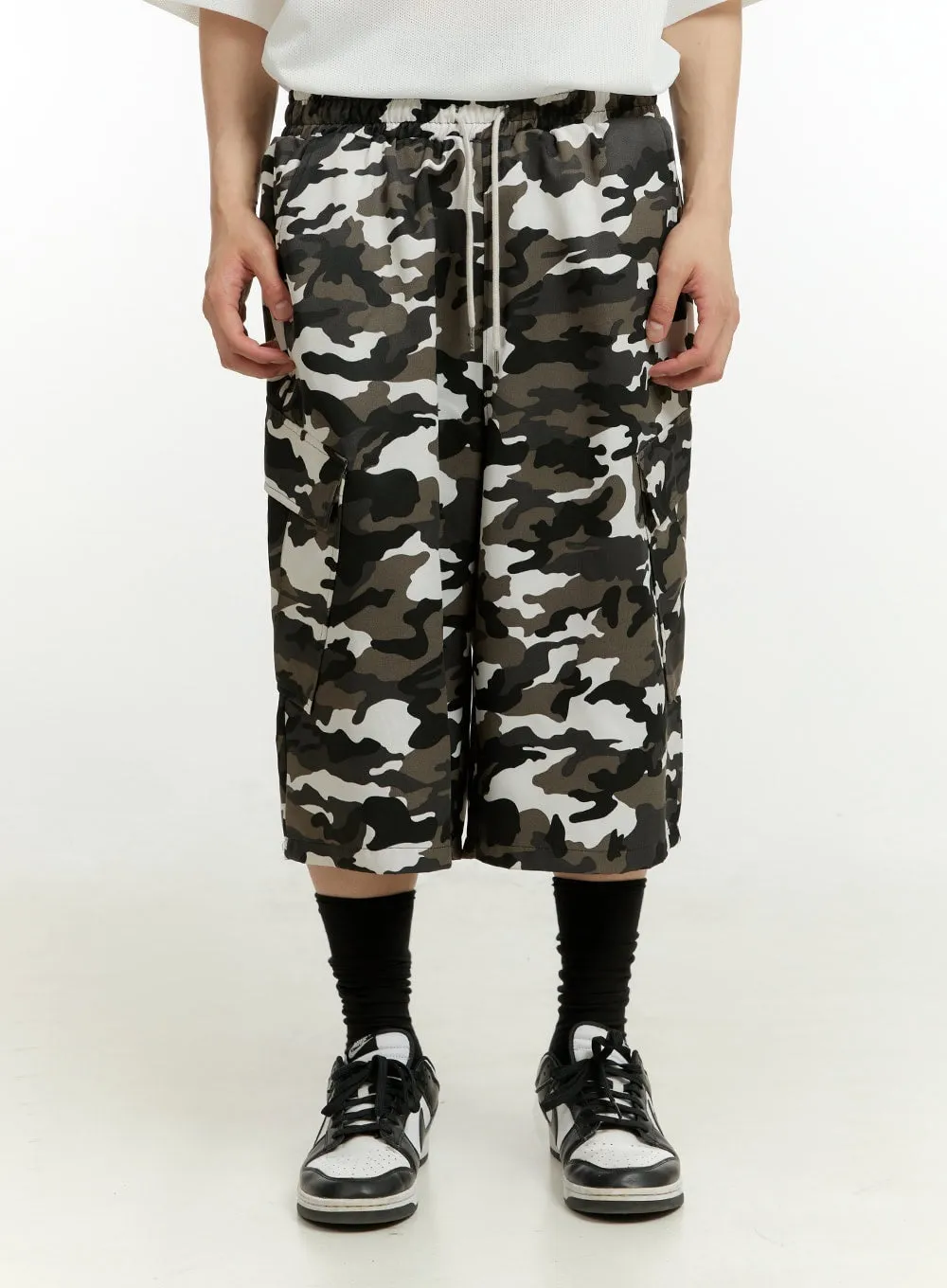 Men's Camo Cargo Bermuda Pants IL418