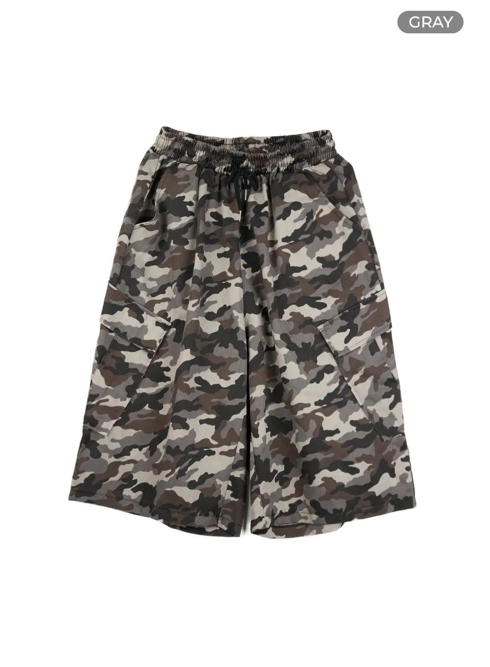 Men's Camo Cargo Bermuda Pants IL418