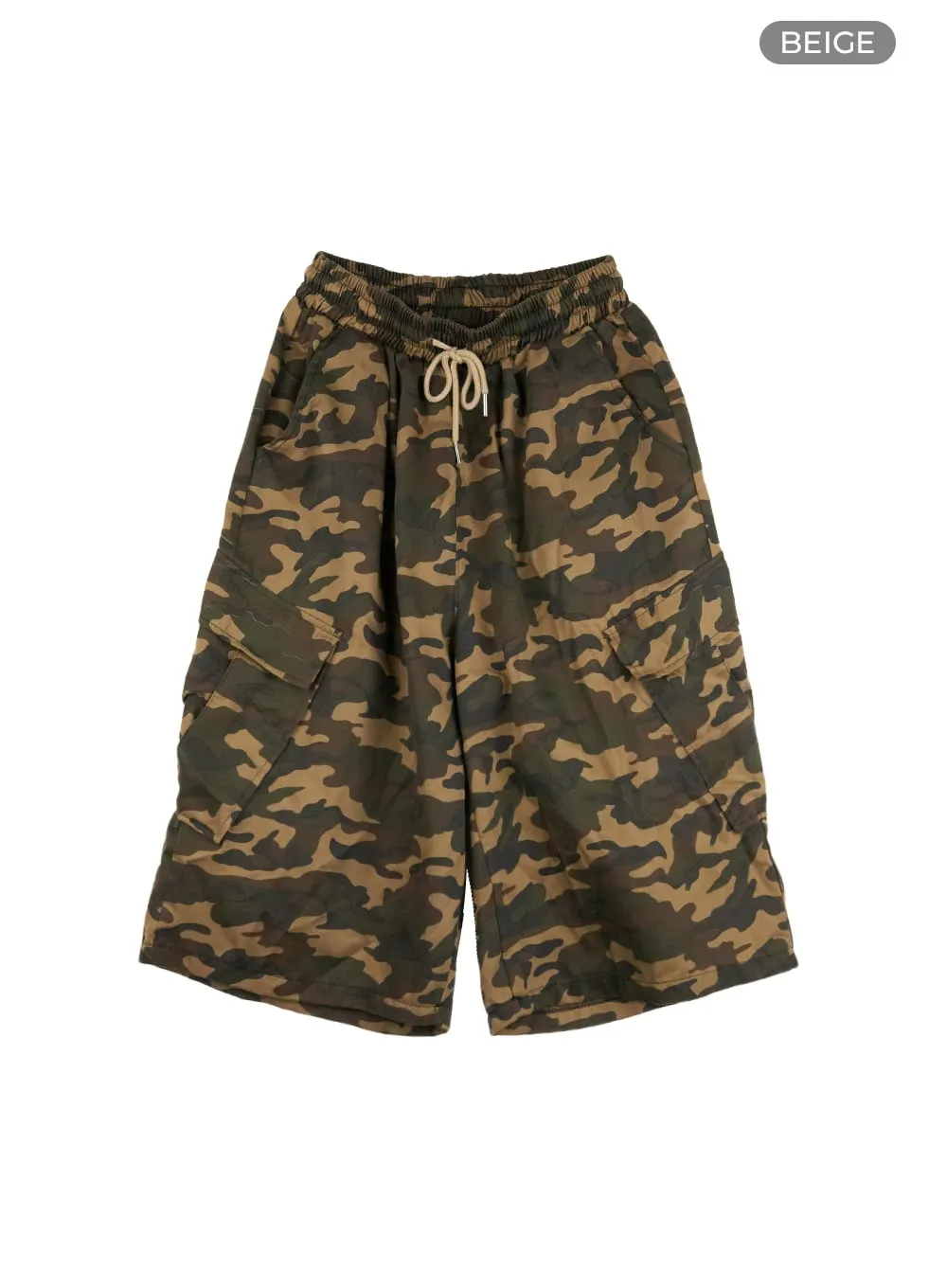 Men's Camo Cargo Bermuda Pants IL418