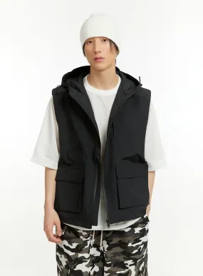 Men's Hooded Nylon Vest IL418