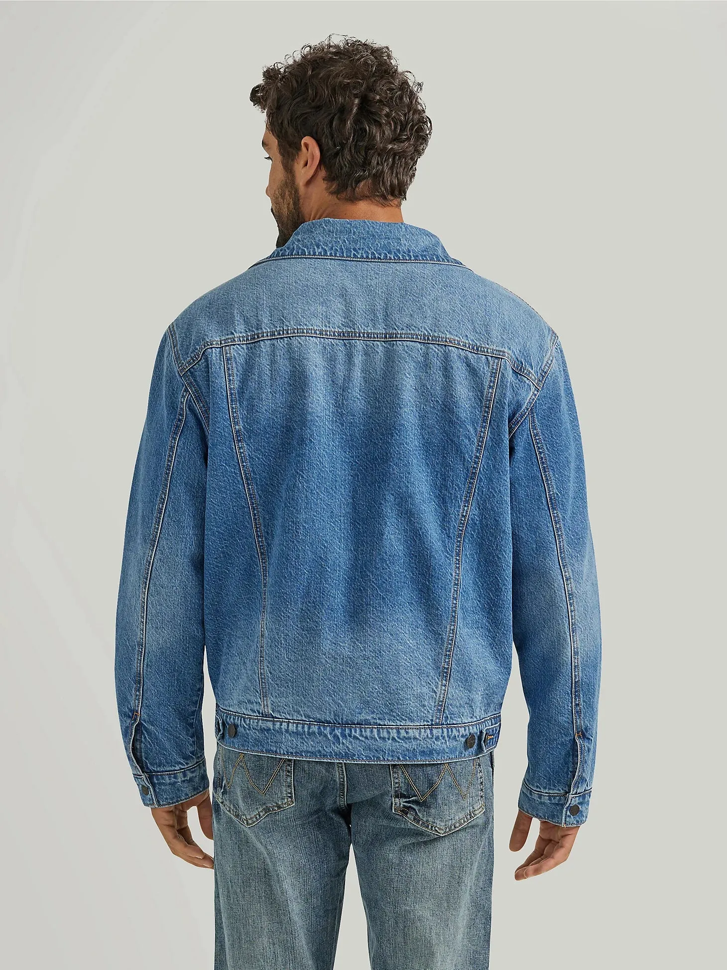 Men's Wrangler Retro Sherpa Lined Denim Jacket