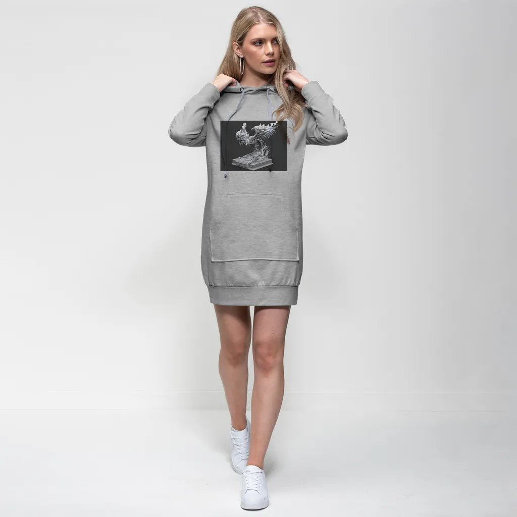 Merciless The Flaming SkyBird Premium Adult Hoodie Dress