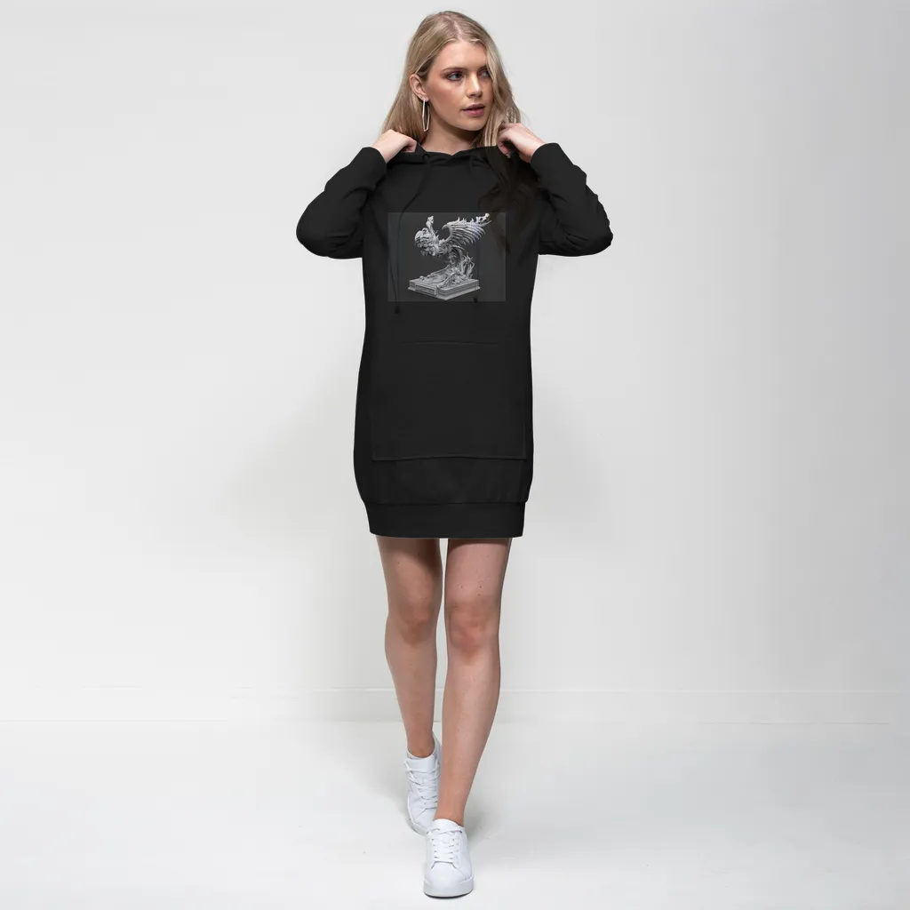 Merciless The Flaming SkyBird Premium Adult Hoodie Dress