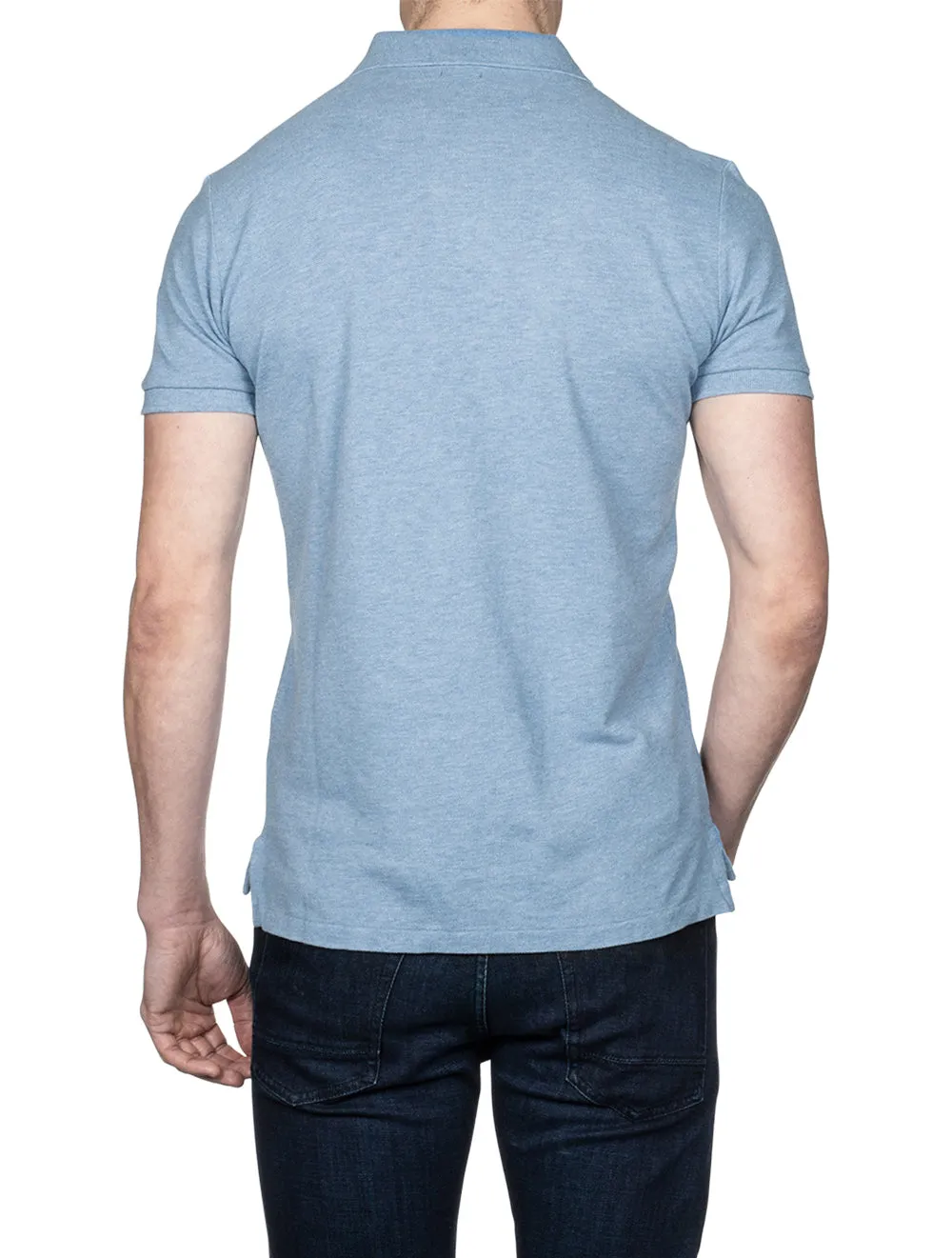 Mesh Polo Pale Blue