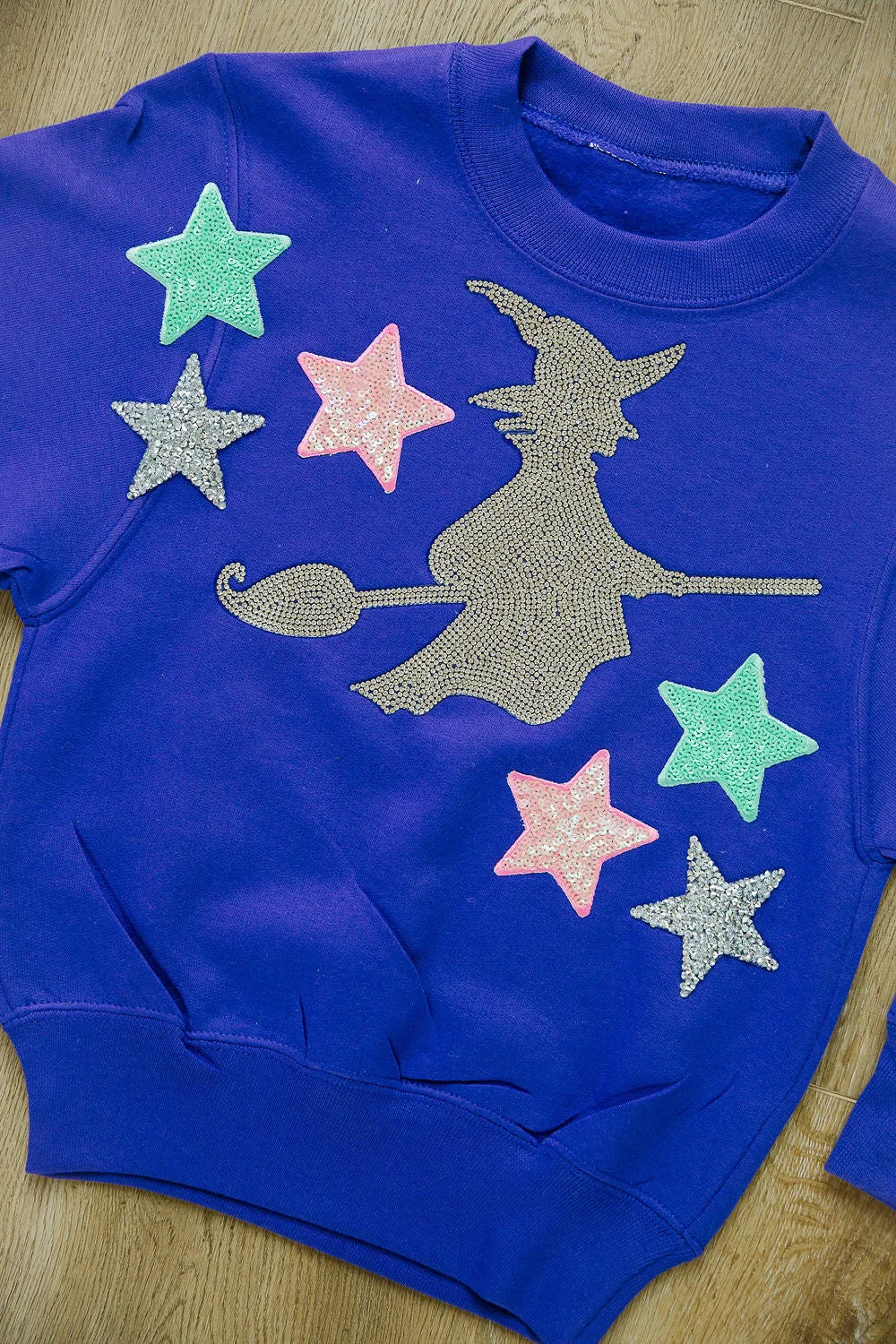 MINI KIDS STAR WITCH PURPLE PULLOVER