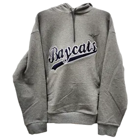 Mizuno Recover Barrie Baycats Hoodie | Embroidered Logo and Number | Grey