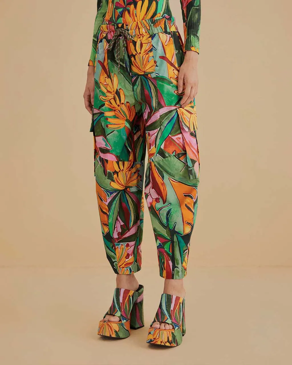 Multicolor Banana Foliage Pants