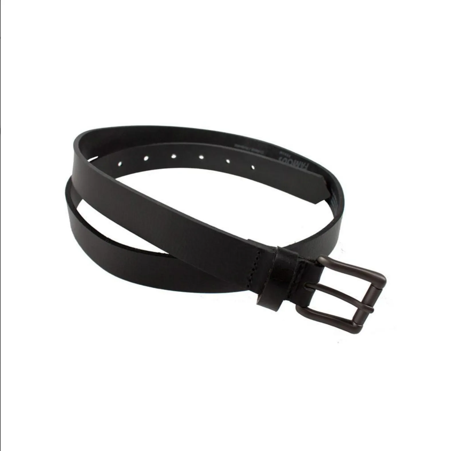 Naked & Famous Buffalo Belt - Black Buffalo Leather