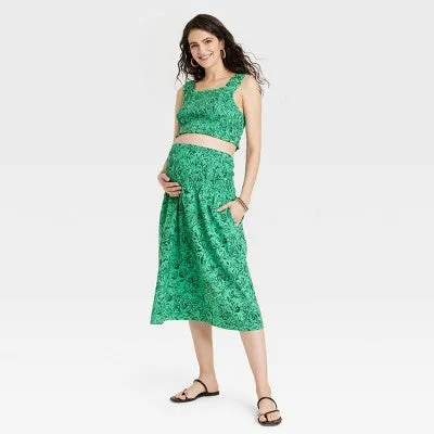 New - Sleeveless Smocked Maternity Set - Isabel Maternity by Ingrid & Isabel M