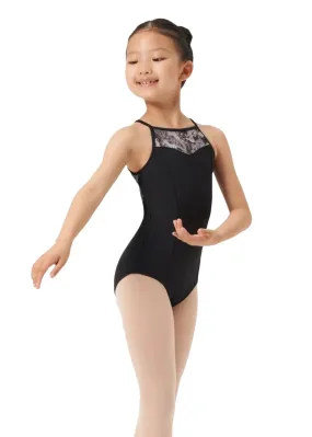 ON SALE Paisley Petite Youth Camisole Leotard (Black)