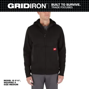 Open Box -  Men's Large Black GRIDIRON Full-Zip Hoodie