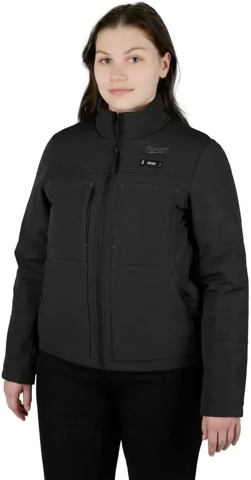 Open Box -  Milwaukee Tool Women's Small M12 12V Li-Ion Cordless AXIS Black Heated Quilted Jacket Kit w/(1) 2Ah Battery/Charger