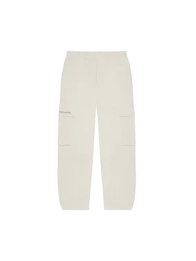 Organic Cotton Blend Cargo Pants—limestone