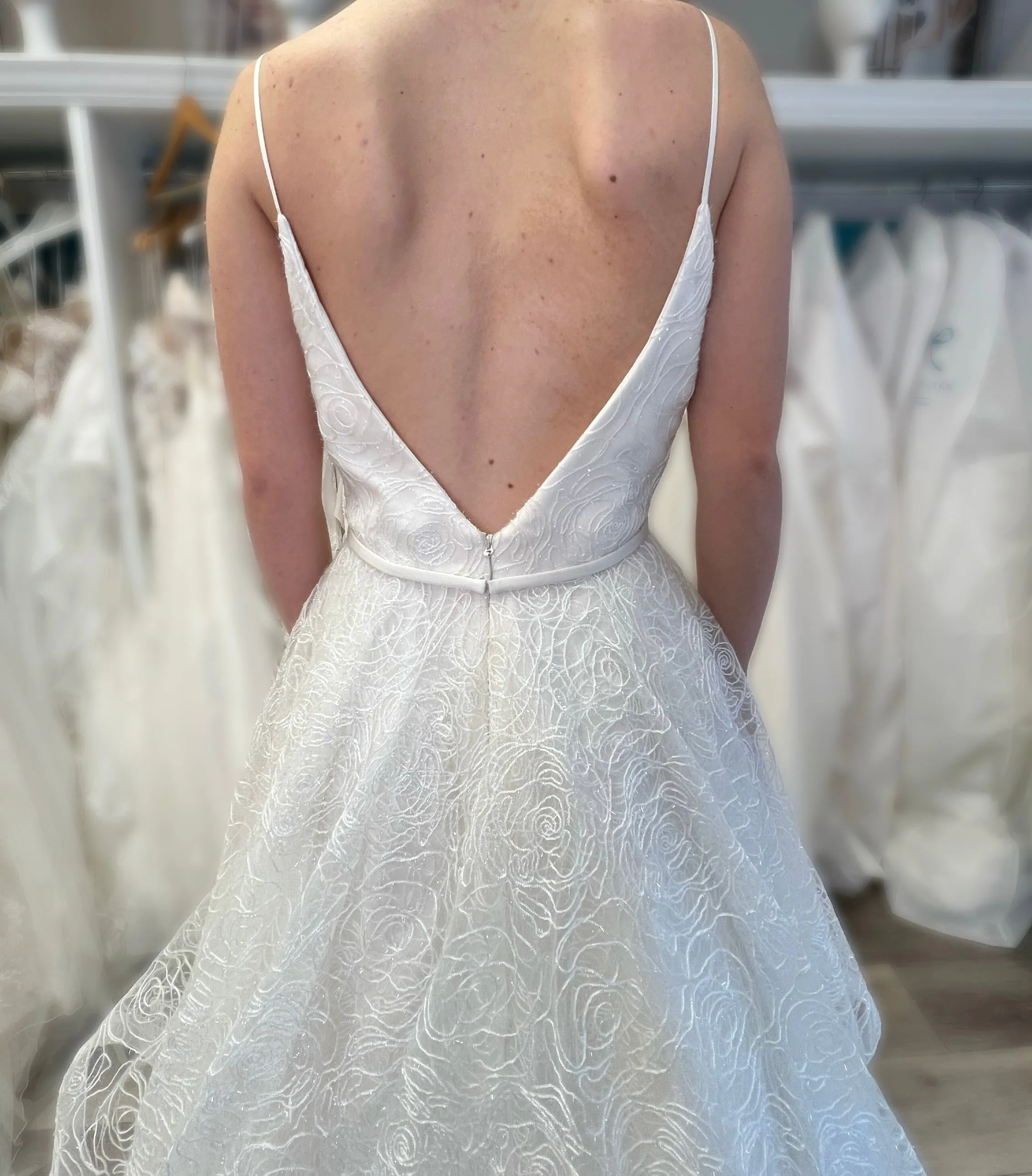 Paloma Blanca 4858 Wedding Dress Sample