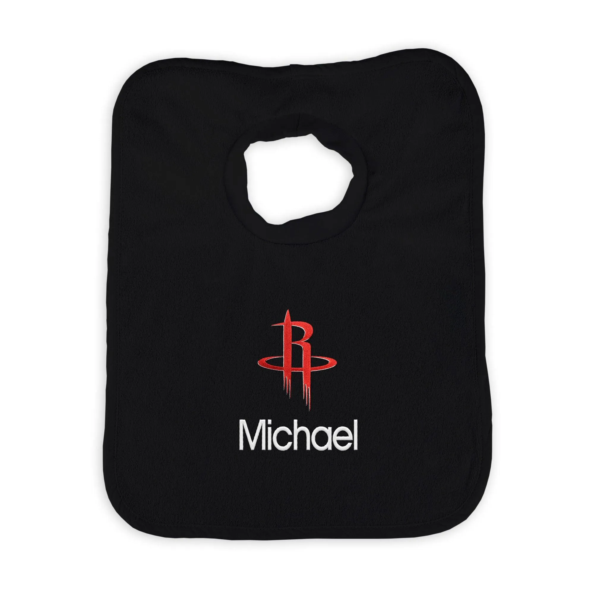 Personalized Houston Rockets Pullover Bib