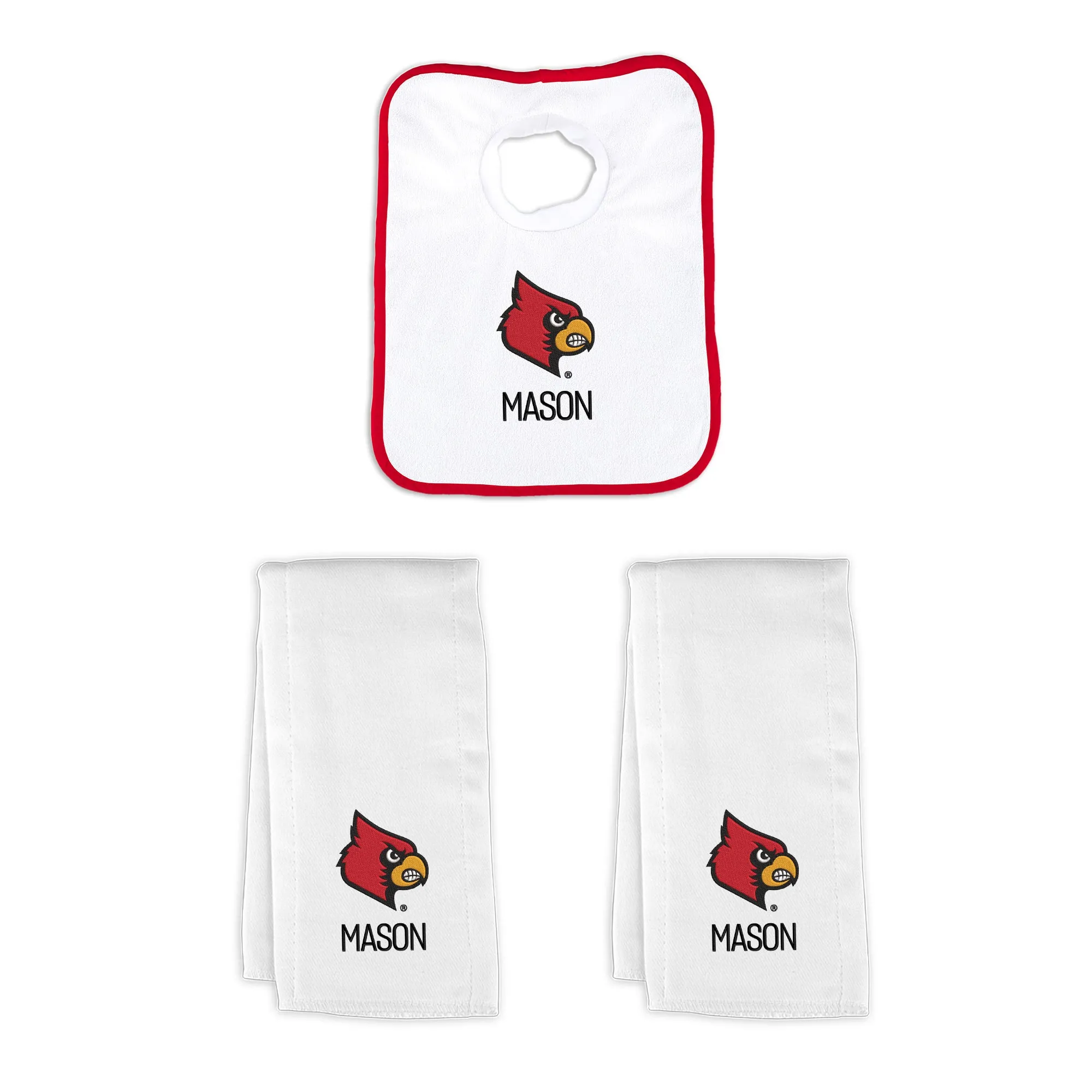 Personalized Louisville Cardinals Small Basket - 4 Items