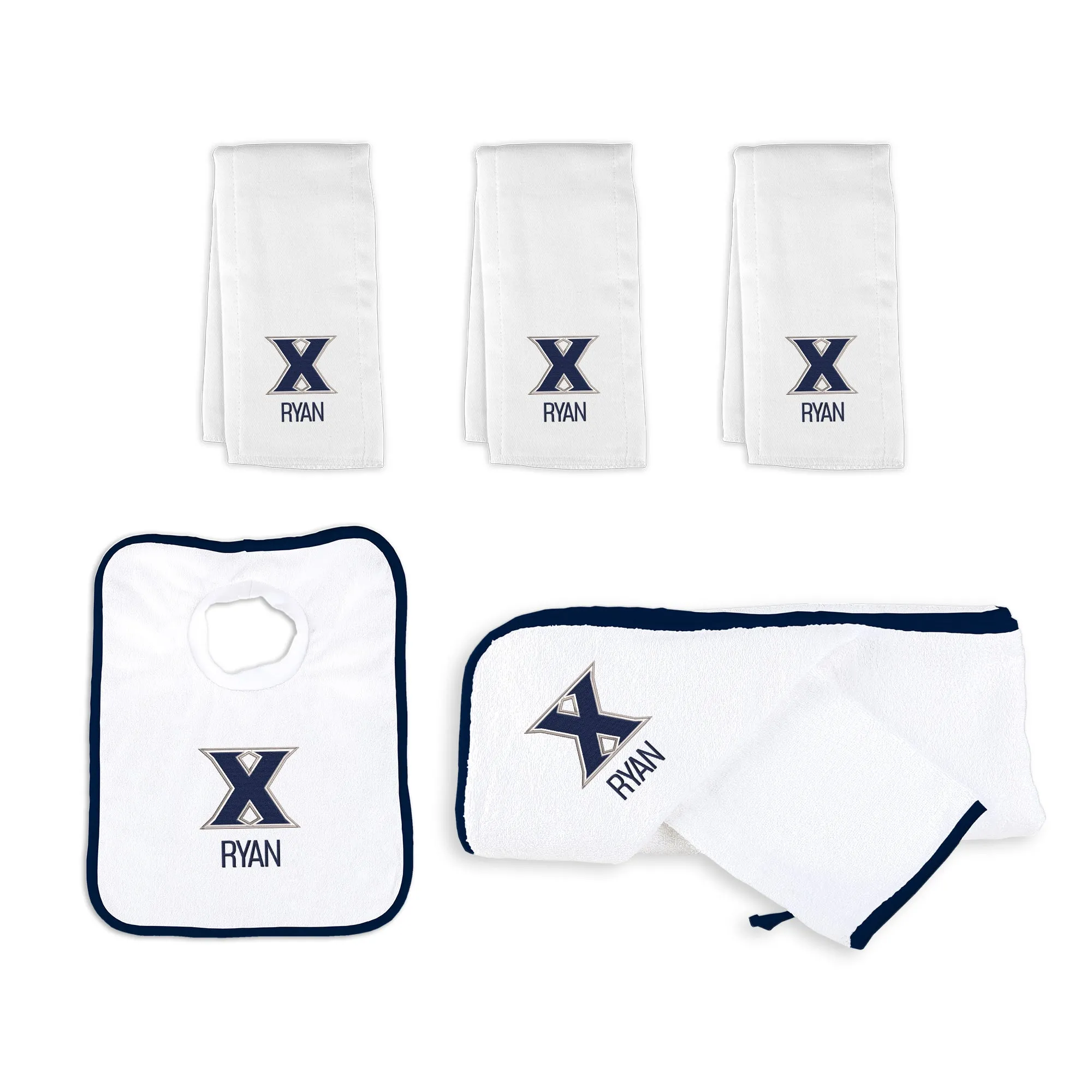 Personalized Xavier Musketeers Medium Basket - 6 Items