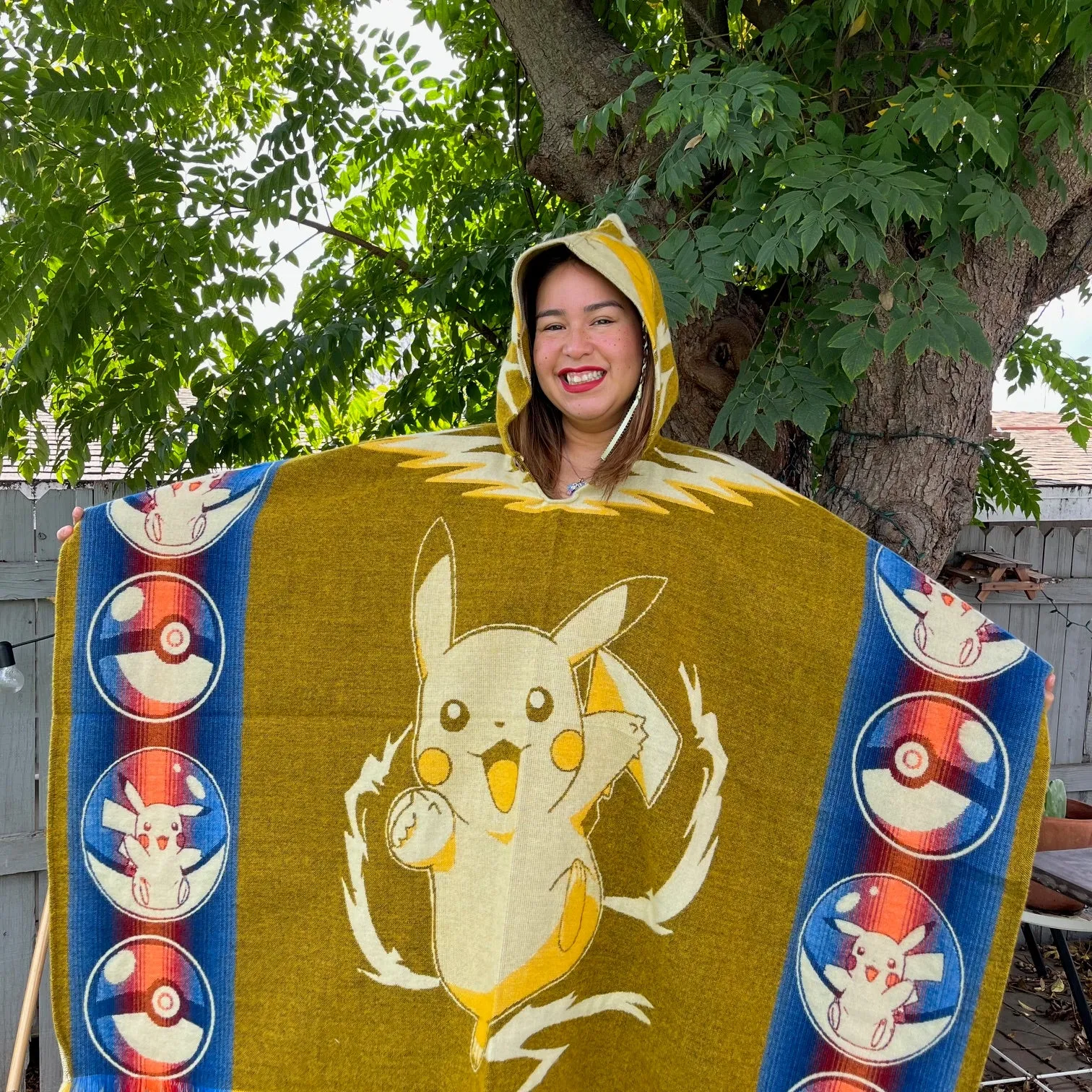 Pikachu Poncho - Adult Size