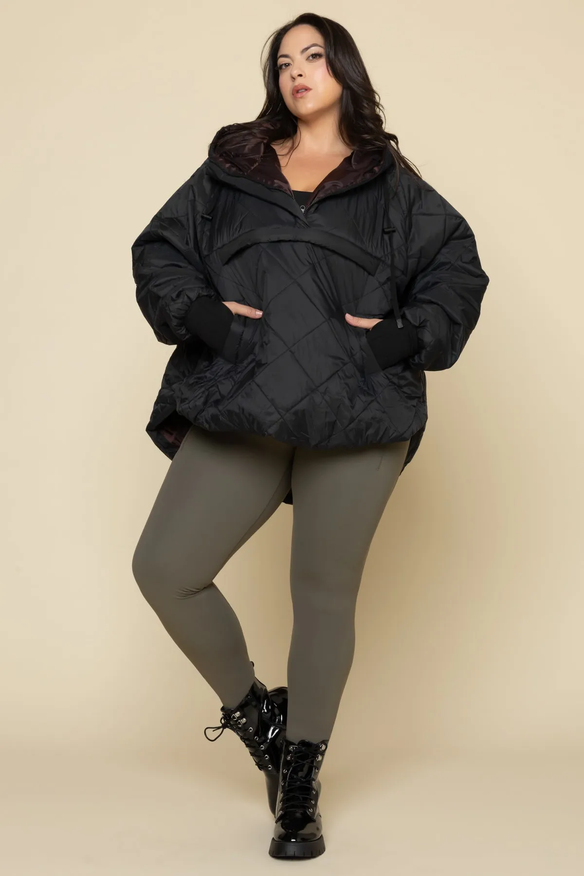 Pillow Packable Puffer Jacket - Black