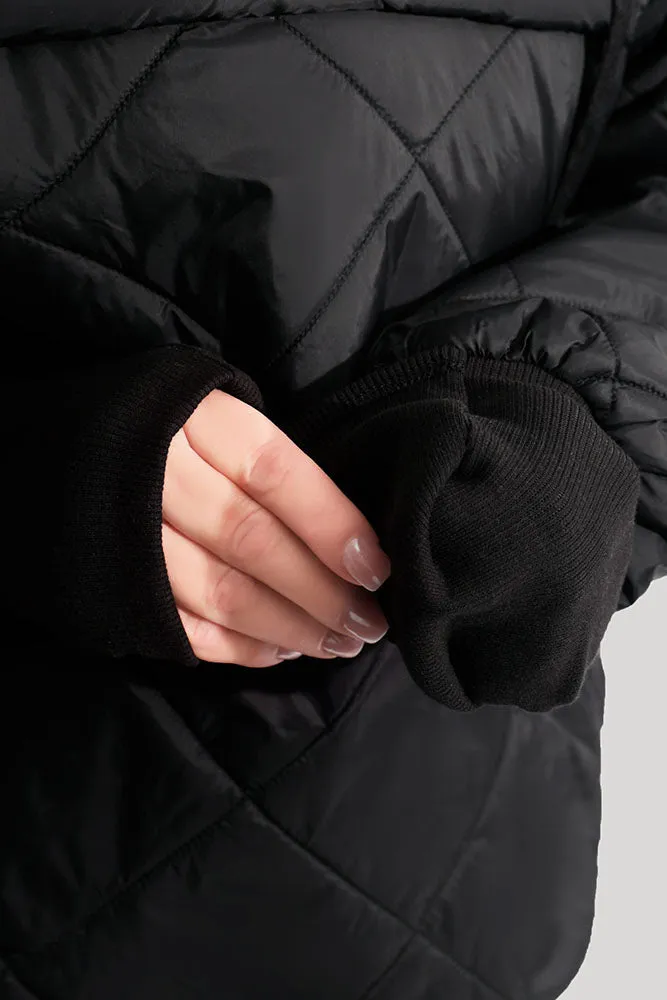 Pillow Packable Puffer Jacket - Black