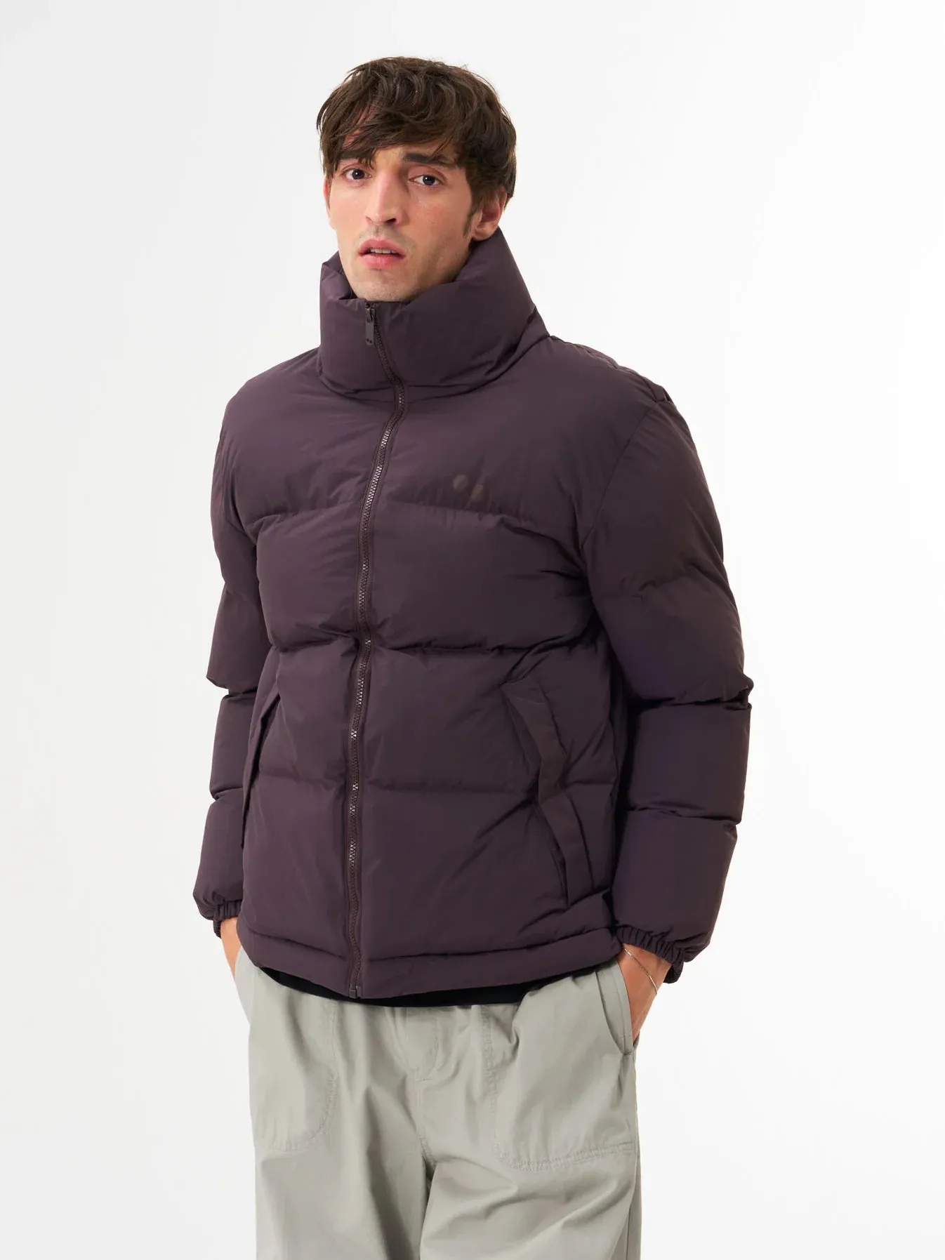 pinqponq Puffer Jacket Unisex Midnight Plum