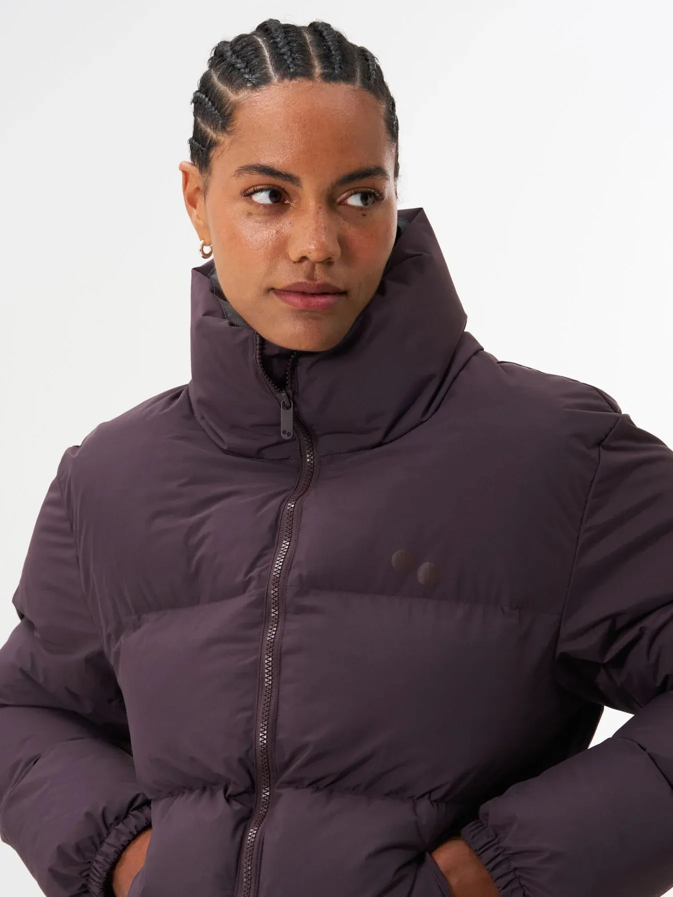 pinqponq Puffer Jacket Unisex Midnight Plum