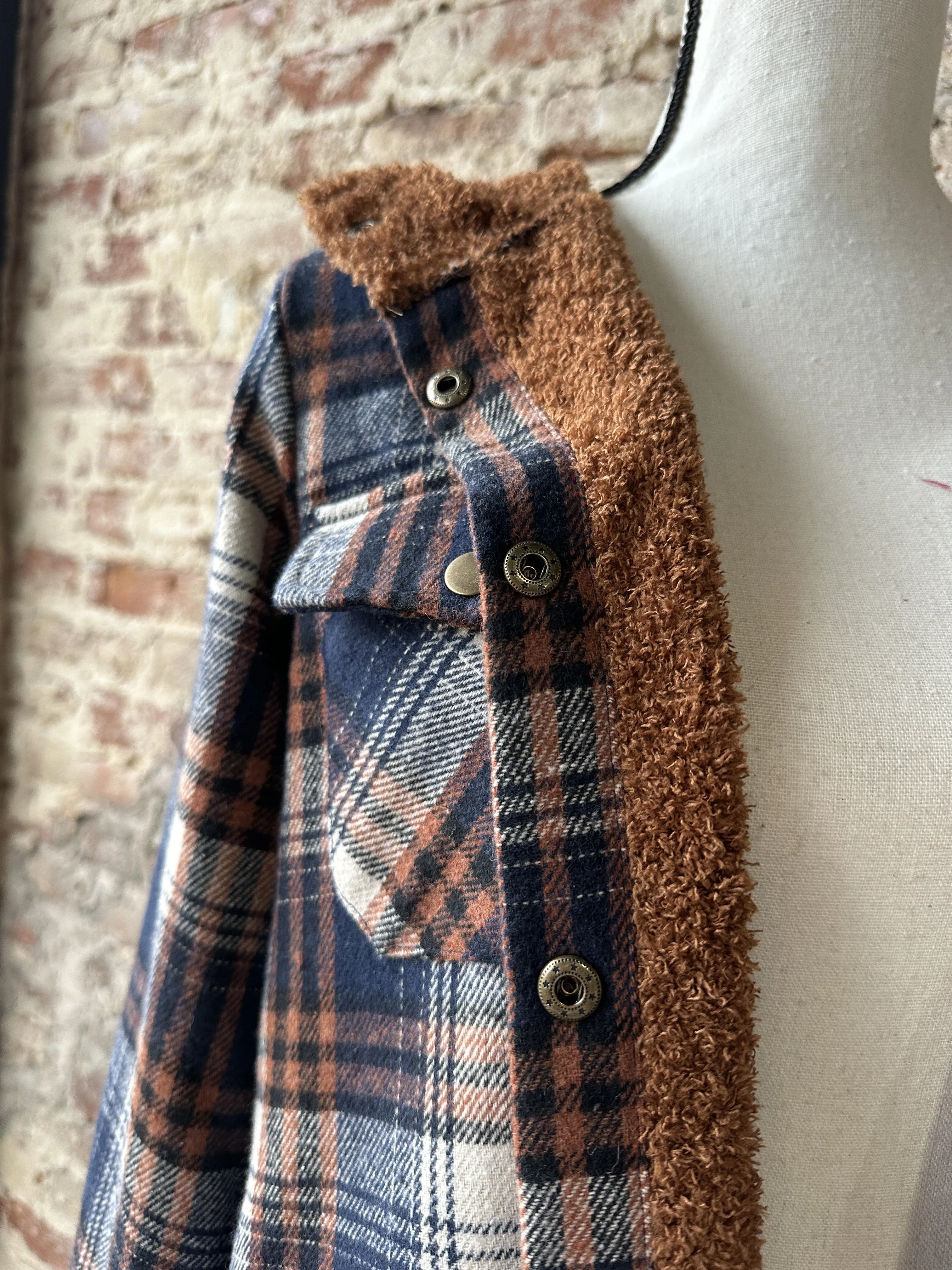 Pinter Plaid Sherpa Lined Shacket