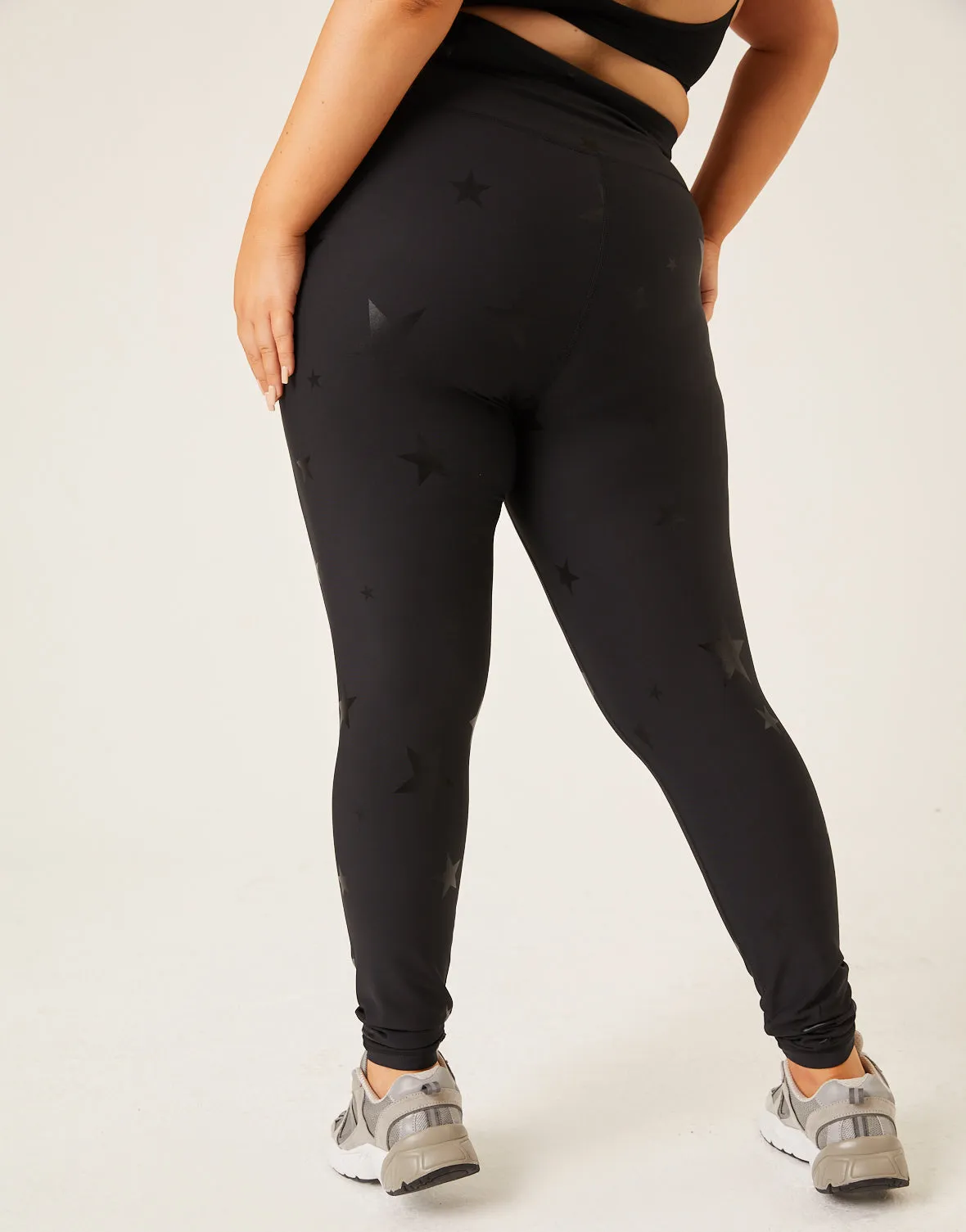 Plus Size Subtle Star Leggings