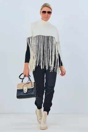 Poncho/Pulli, creme