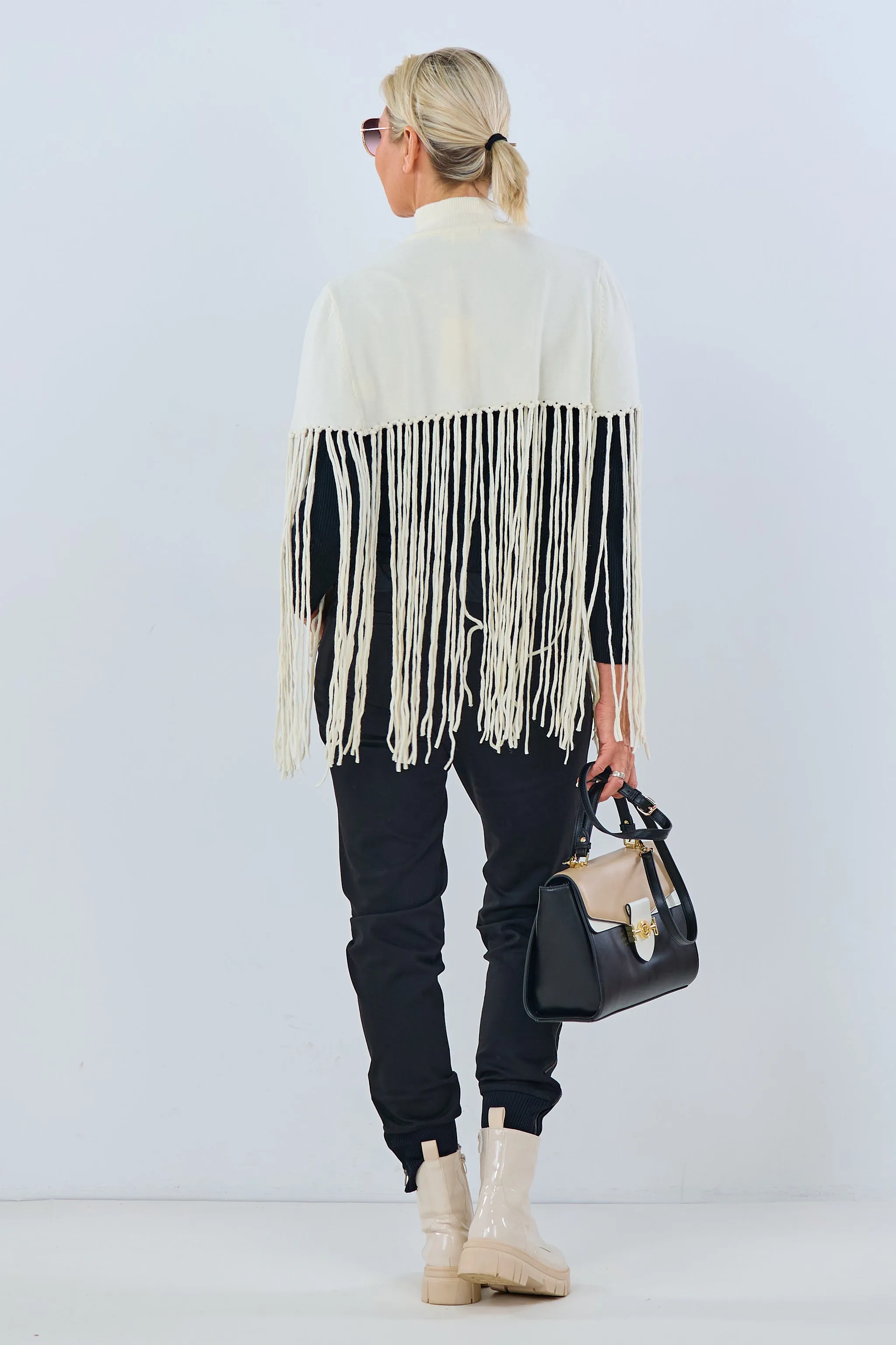 Poncho/Pulli, creme