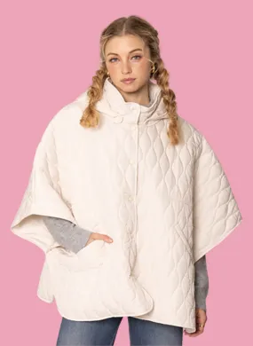 Quilted Puffer Poncho