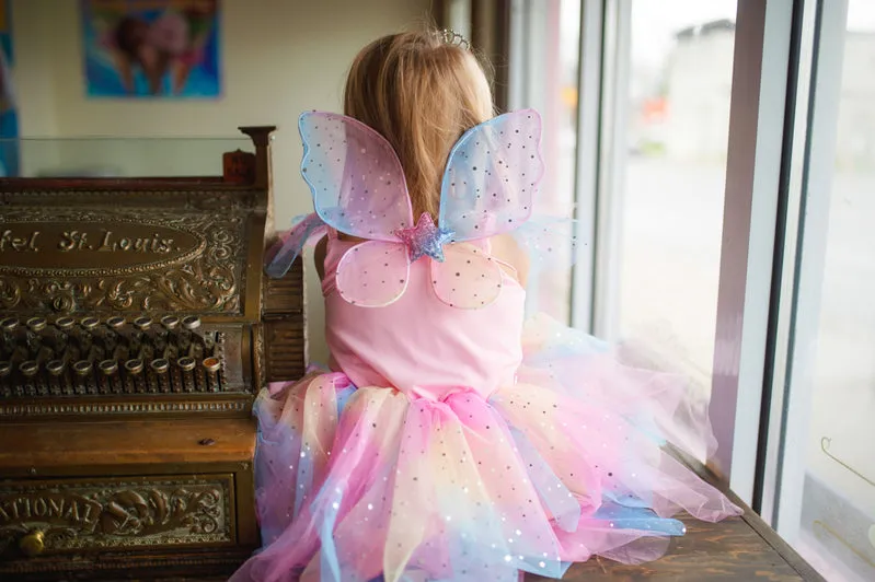 Rainbow Fairy Dress with Wings