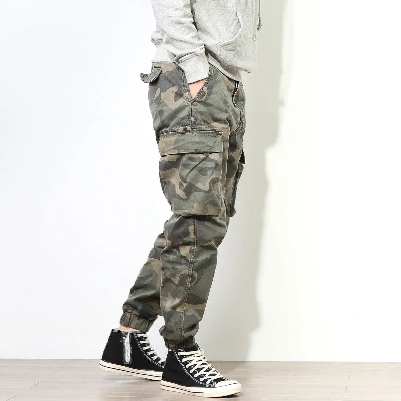 Retro Military Style Casual Pants