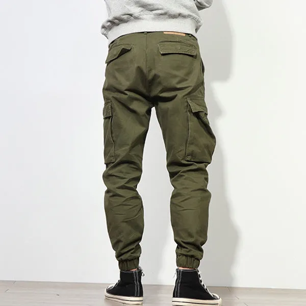 Retro Military Style Casual Pants