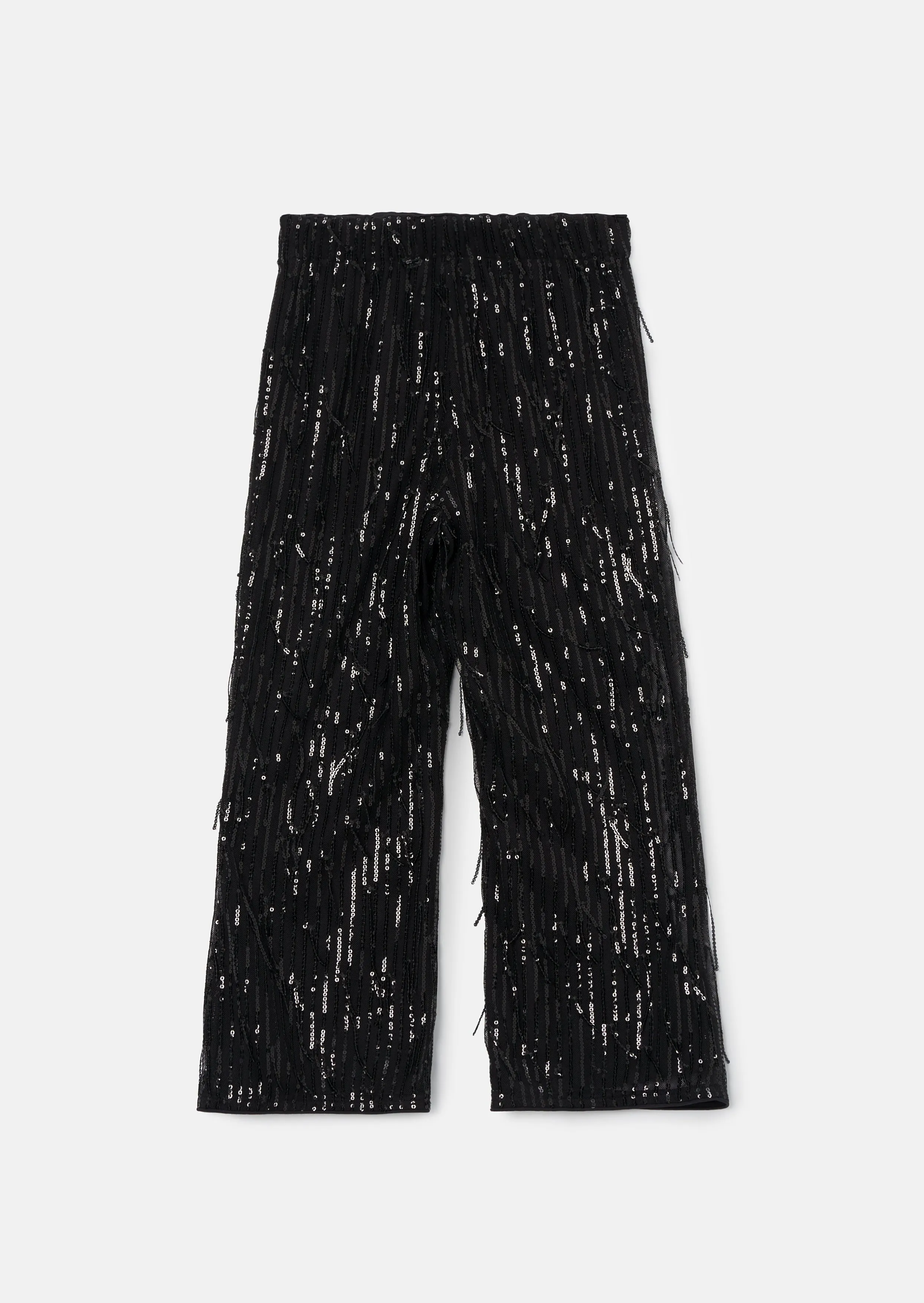 Sadie Black Tassel Sequin Trousers