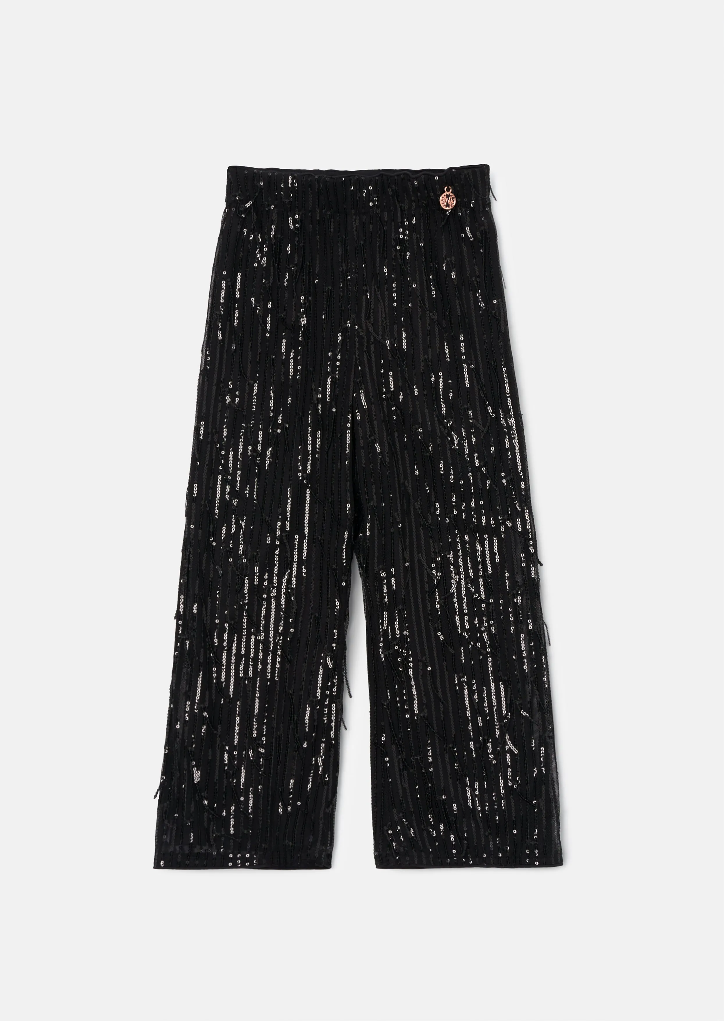 Sadie Black Tassel Sequin Trousers