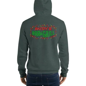 Santa Pig   Christmas Neon Sign Hoodie