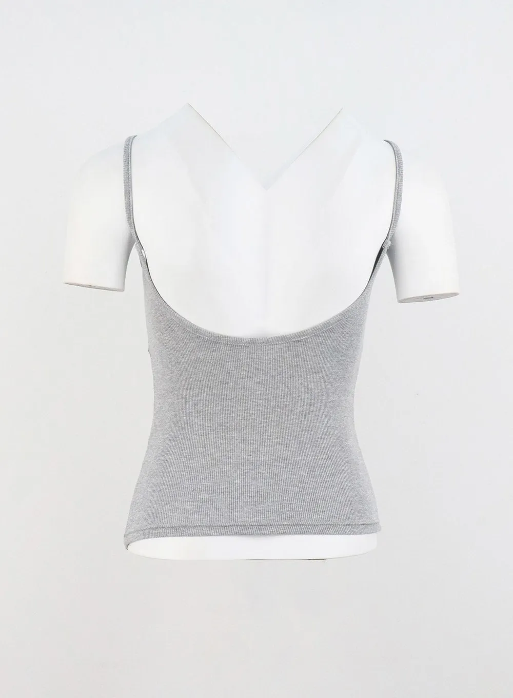 Scoop Neck Ribbed Top CL313