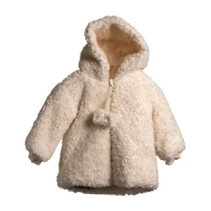 SHERPA TEDDY FUR JACKET-Off White