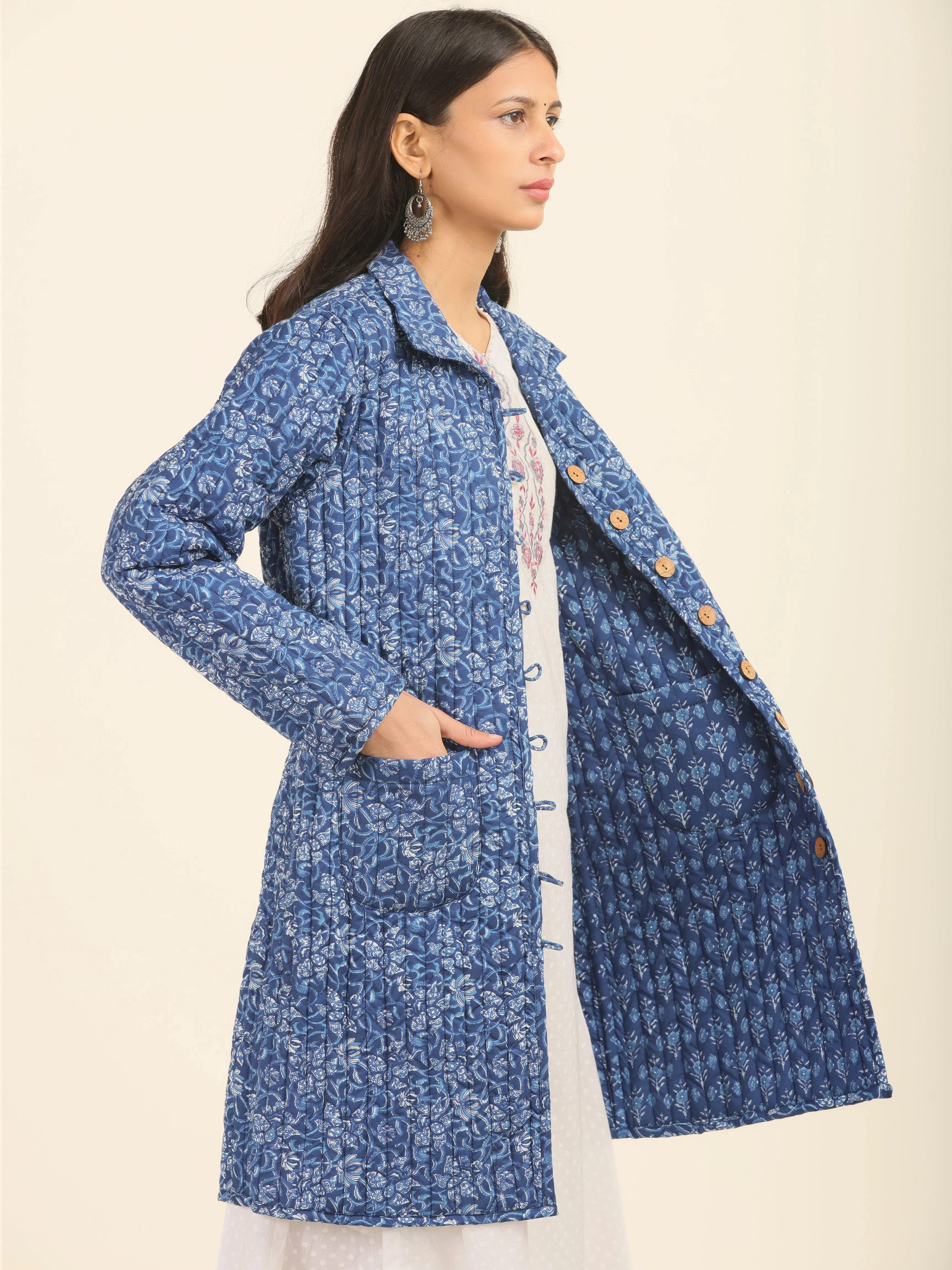 Shishir Tashi Quilted Reversible Jacket