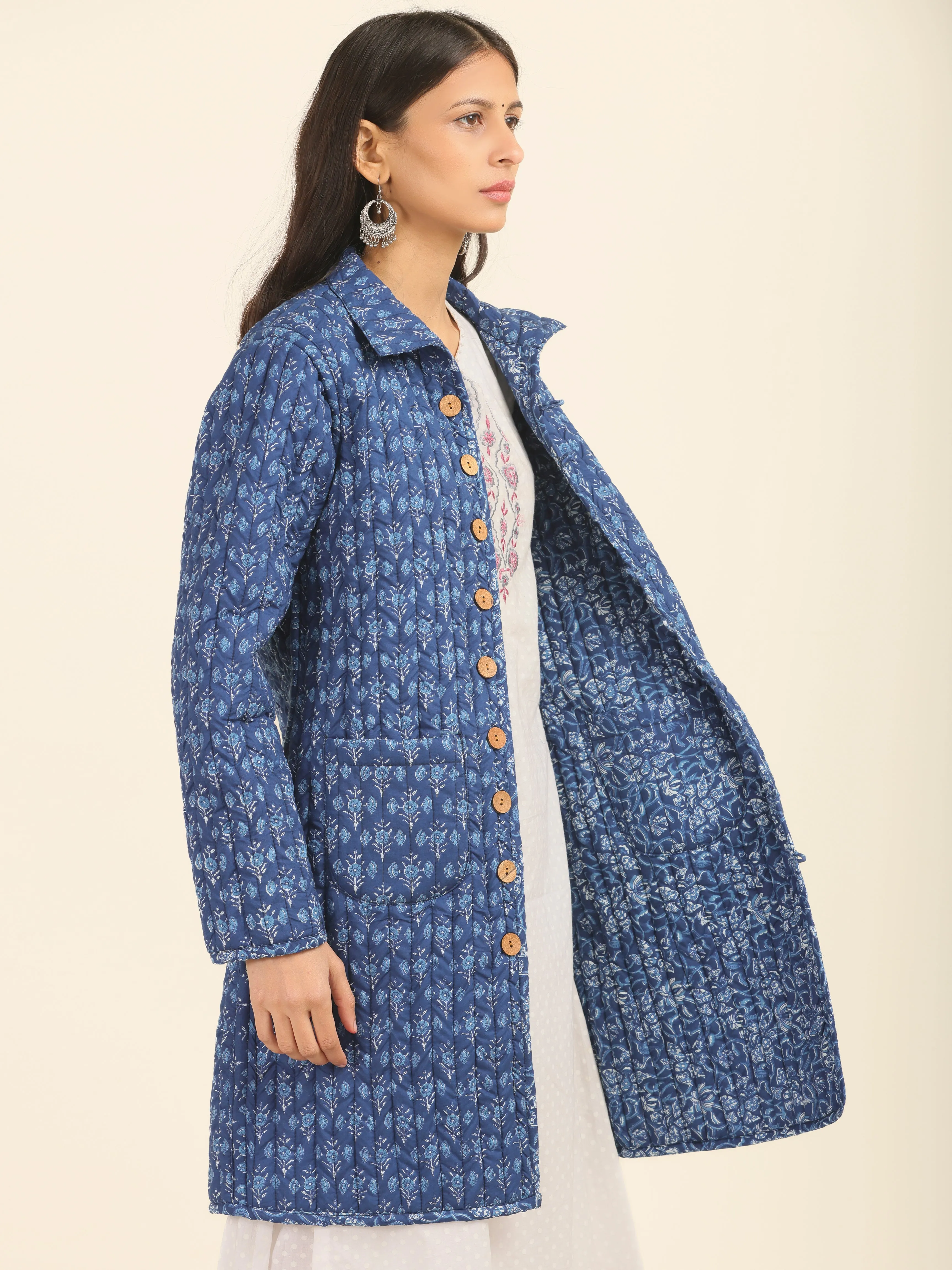 Shishir Tashi Quilted Reversible Jacket