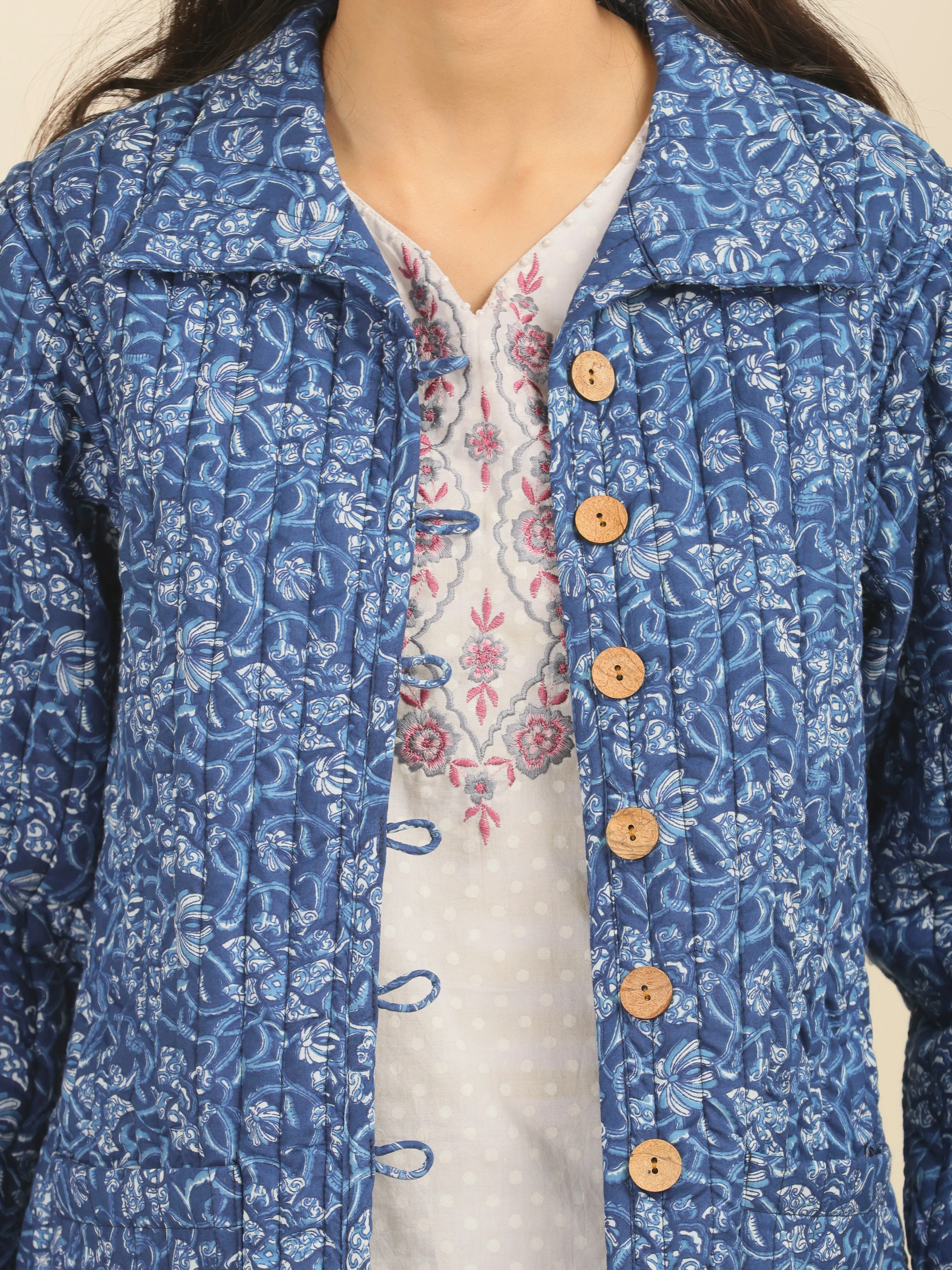 Shishir Tashi Quilted Reversible Jacket