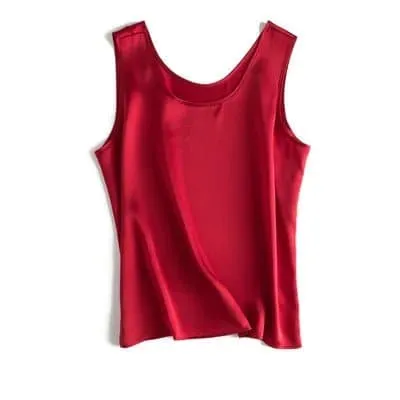 Silk O Neck Camisole in 100% Mulberry Silk - Elegant Design and Unparalleled Comfort!