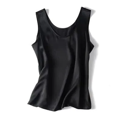 Silk O Neck Camisole in 100% Mulberry Silk - Elegant Design and Unparalleled Comfort!