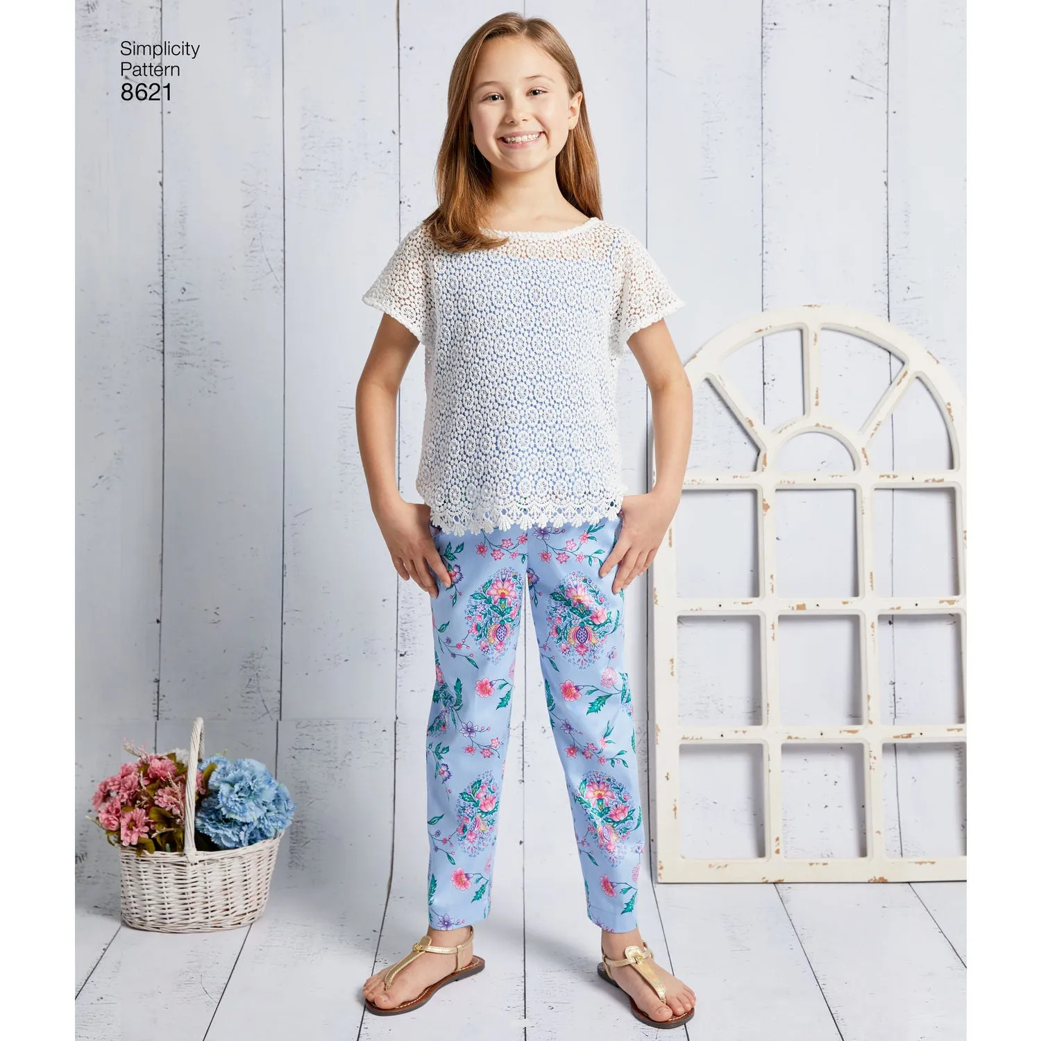 Simplicity Pattern S8621 Child's / Girls' Dress, Top, Pants & Camisole