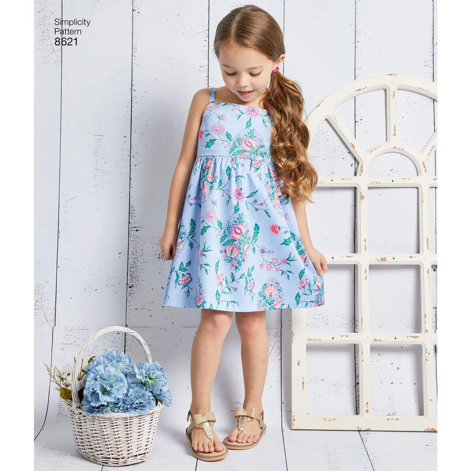 Simplicity Pattern S8621 Child's / Girls' Dress, Top, Pants & Camisole